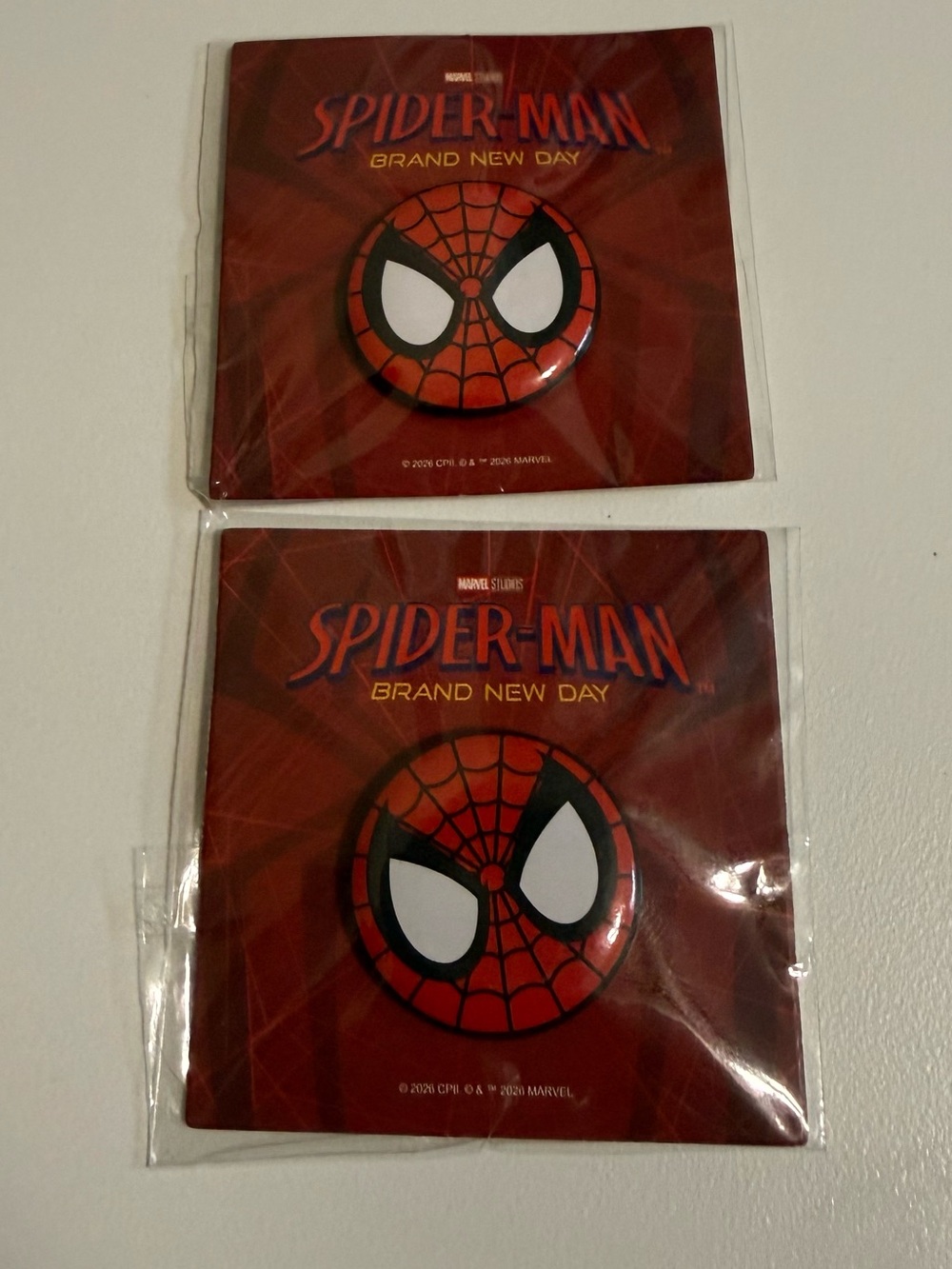 Spiderman Brand New Day Pins